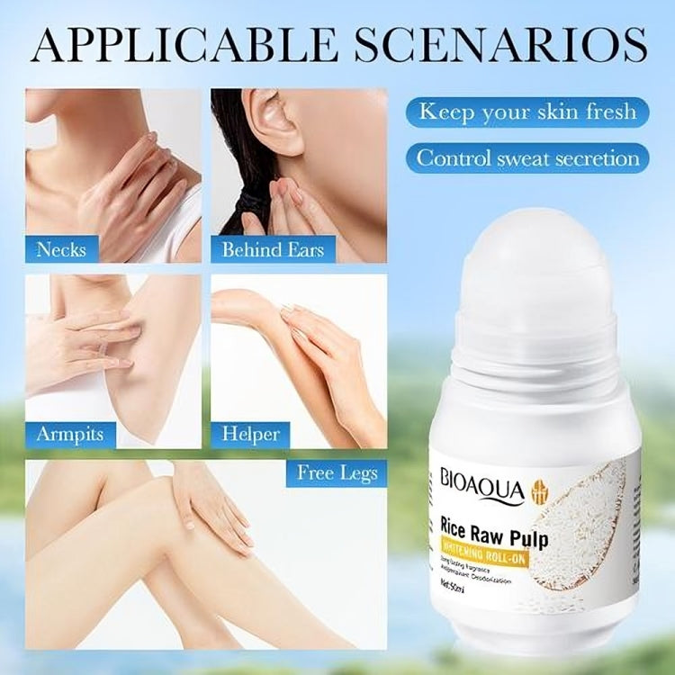 BIOAQUA Rice Raw Pulp Underarm Roll-on Deodorant - oraglowpk