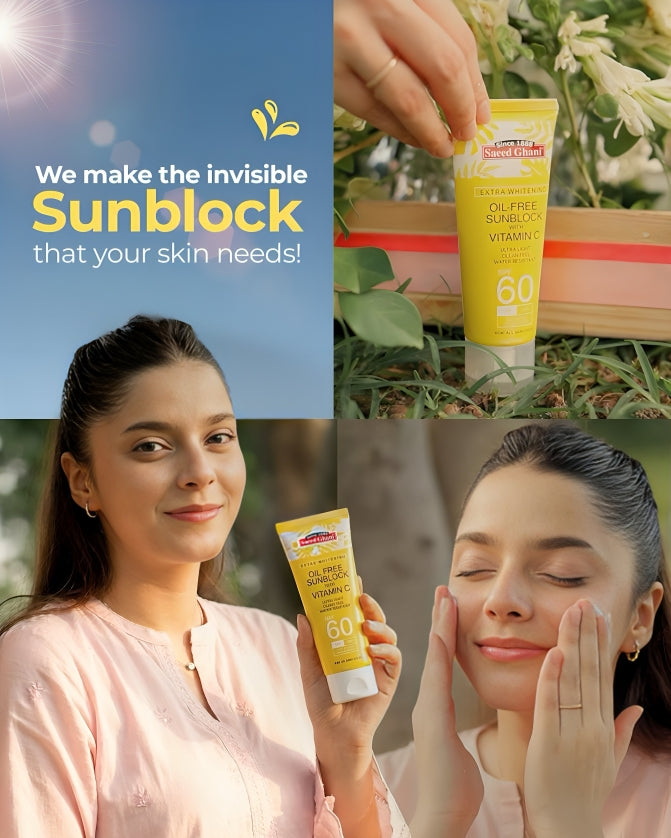 Sayeed Ghani Vitamin C Oil Free Sunblock - SPF 60 - oraglowpk