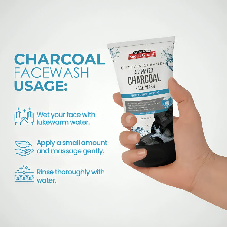 Saeed Ghani Activated Charcoal Face Wash 100ml