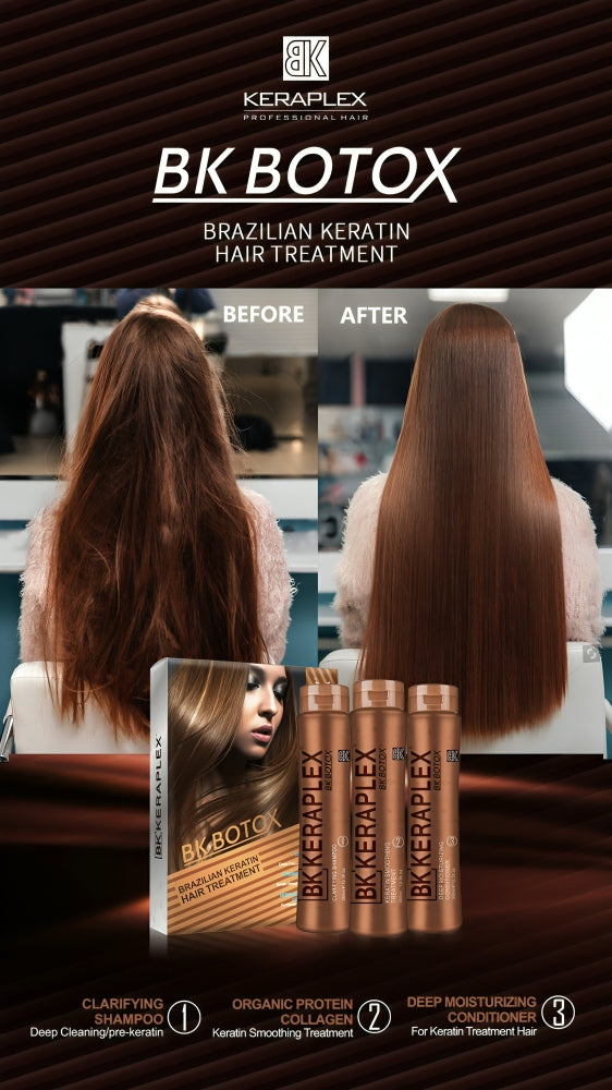 BK BOTOX Brazilian Keratin Hair Treatment - 3 in 1 - oraglowpk