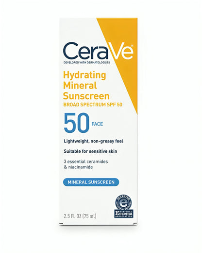 CERA VE Hydrating Mineral Sunscreen - oraglowpk
