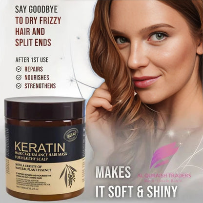 Brazil Nut Keratin Hair Care Balance Hair Mask for Healthy Scalp - oragloepk