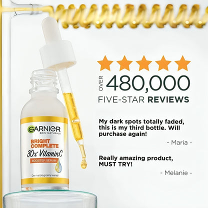 Garnier Bright Complete Booster Vitamin C Serum - 30ml - oraglowpk