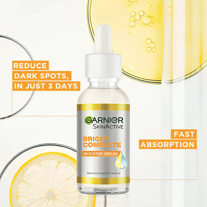 Garnier Bright Complete Booster Vitamin C Serum - 30ml - oraglowpk