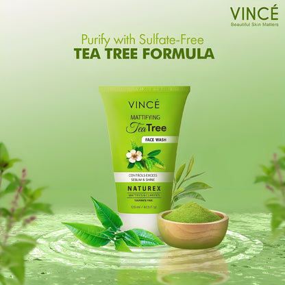 VINCE Naturex Tee Tree Face Wash - oraglowpk