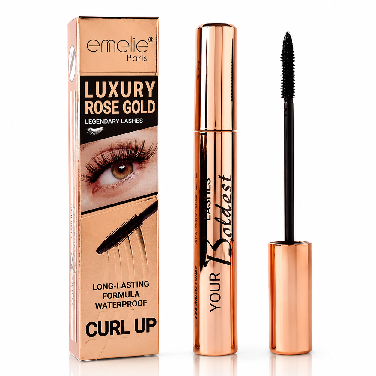 Emelie Paris Luxury Rose Gold Legendary Lashes Mascara