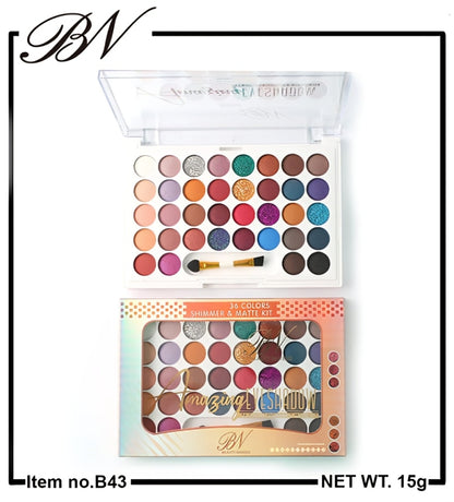 BN Amazing Eyeshadow 36 colours Shimmer & Matte Kit - oraglowpk