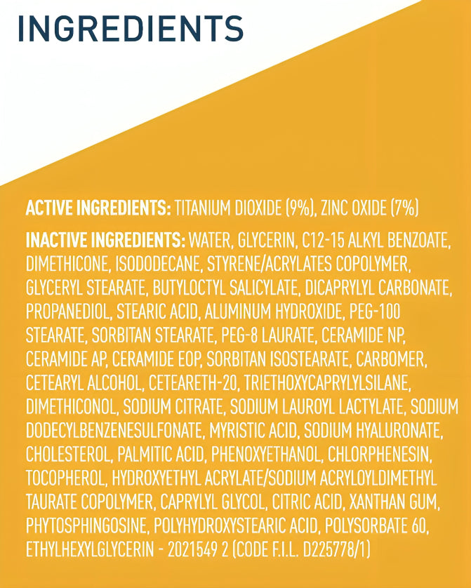 CERA VE Hydrating Mineral Sunscreen - oraglowpk