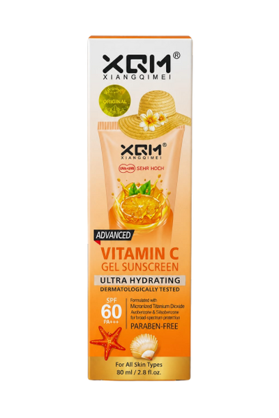 XQM Xiangqimei Vitamin C Orange Gel Sunscreen - oraglowpk