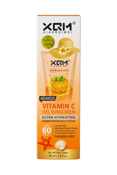 XQM Xiangqimei Vitamin C Orange Gel Sunscreen - oraglowpk