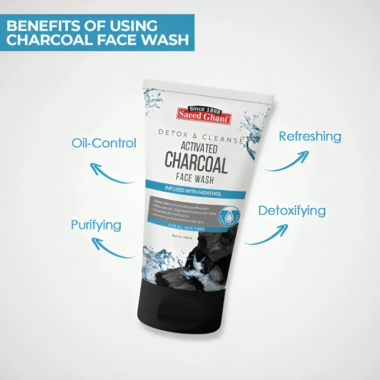 Saeed Ghani Activated Charcoal Face Wash 100ml