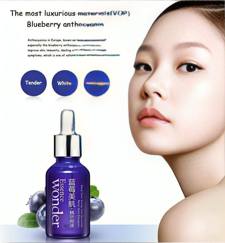 Bio Aqua Blueberry Wonder Essence Facial Serum - Original Japanese Imported - oraglowpk