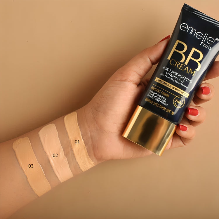 Emelie BB Cream 8 in 1 Skin Prefector Vitamin C+E - oraglowpk