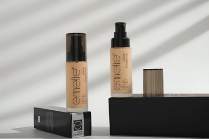 Emelie Matte Liquid Foundation - 24h Water proof Vitamin E& A - oraglowpk