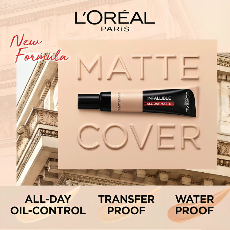 Loreal Paris Infallible 24H Matte Cover Foundation - oraglowpk