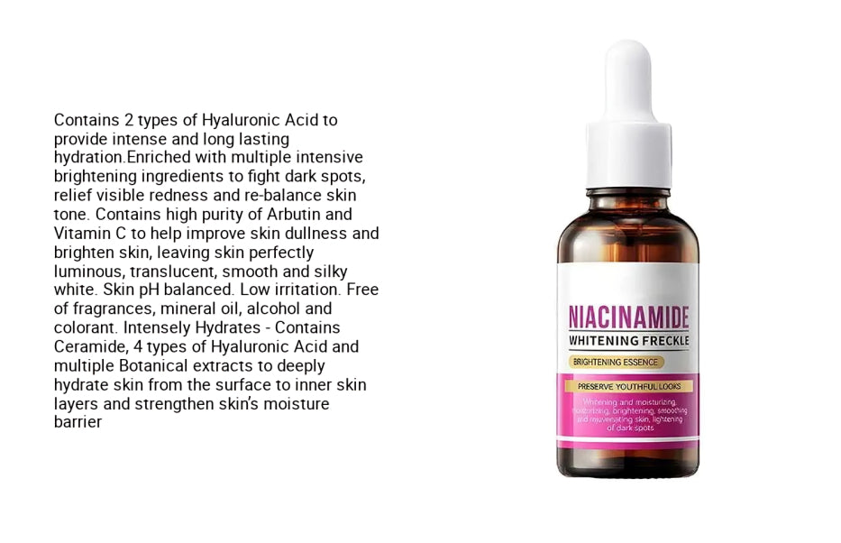 SADOER Nicotinamide Whitening Freckle Essence Serum 30ml - oraglowpk