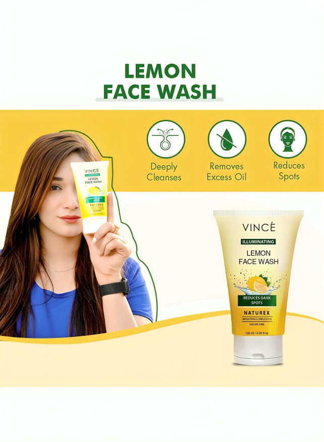 VINCE Naturex Lemon Face Wash - oraglowpk