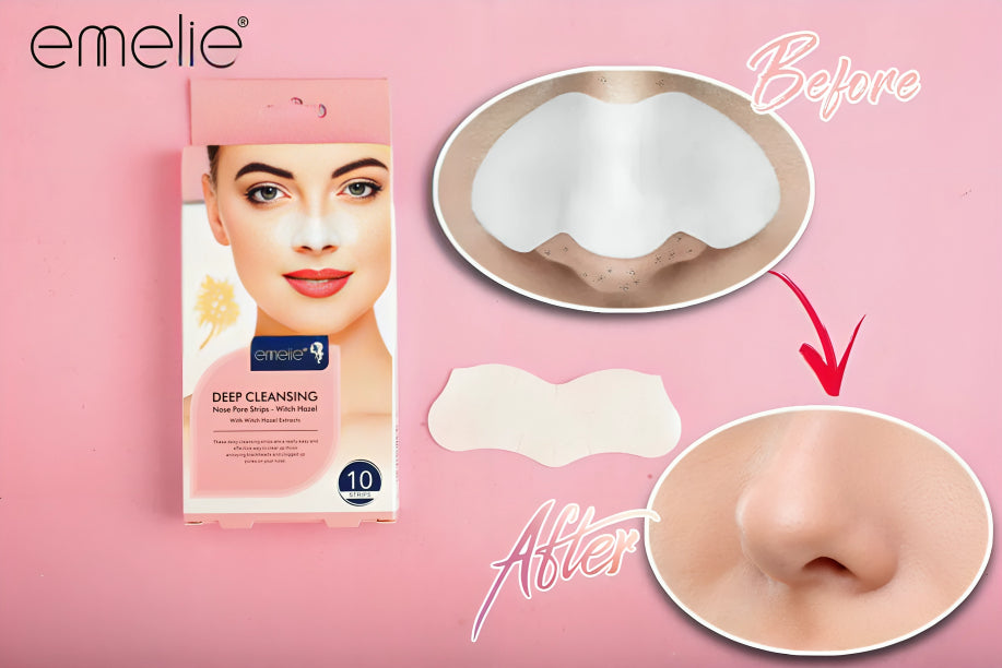 Emelie Deep Cleansing Nose Pore Strips - Witch Hazel Extracts - oraglowpk