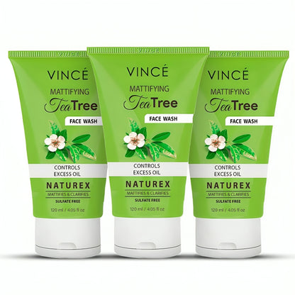VINCE Naturex Tee Tree Face Wash - oraglowpk