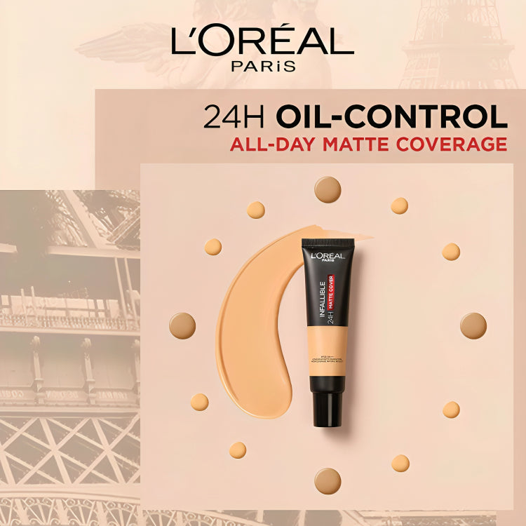 Loreal Paris Infallible 24H Matte Cover Foundation - oraglowpk