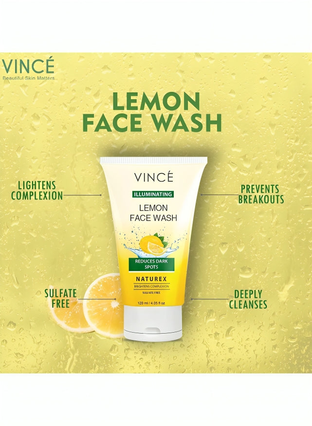 VINCE Naturex Lemon Face Wash - oraglowpk