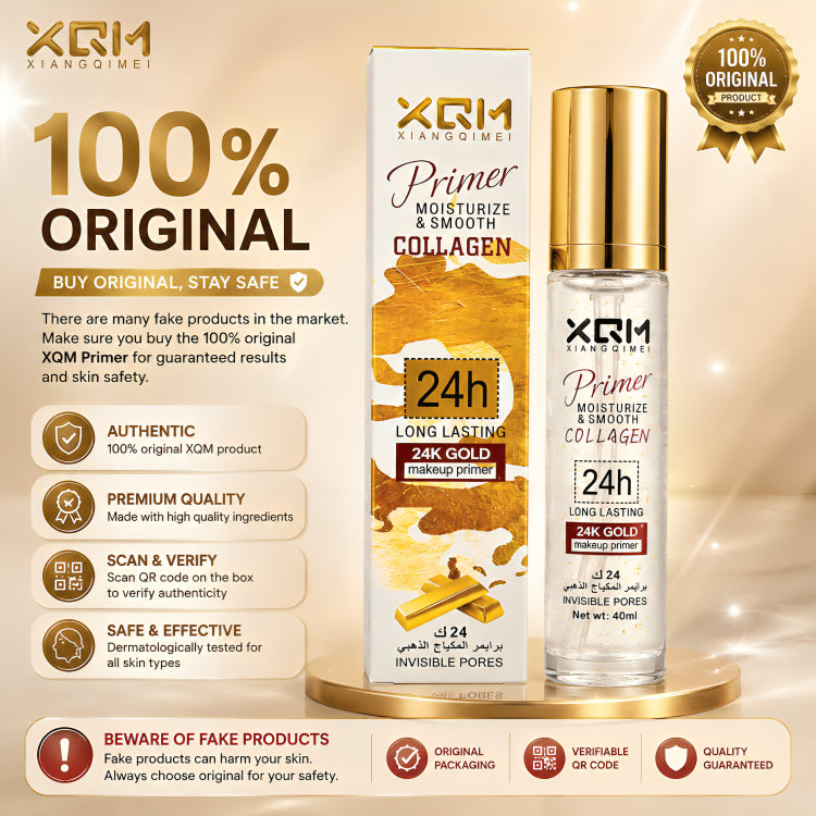 XQM collagen 24K Gold Makeup primer - oraglowpk
