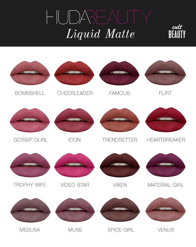 Huda Beauty Power Bullet Matte Lipstick - 12 Lipsticks Pack