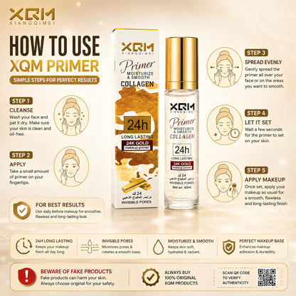 XQM collagen 24K Gold Makeup primer - oraglowpk