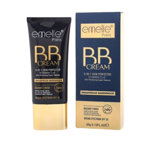 Emelie BB Cream 8 in 1 Skin Prefector Vitamin C+E - oraglowpk