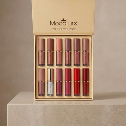MOCALLURE 12 Pcs Matte Lipgloss - Love Lip Set - oraglowpk