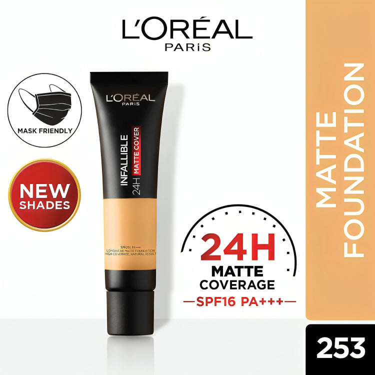 Loreal Paris Infallible 24H Matte Cover Foundation - oraglowpk