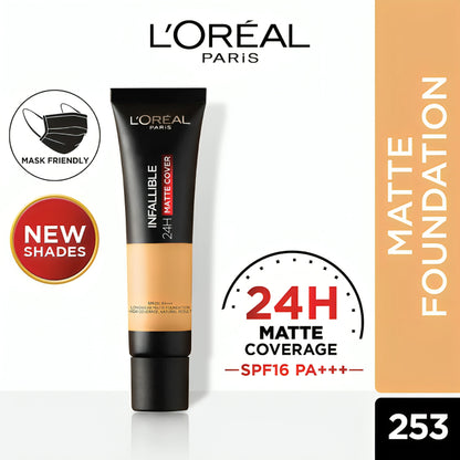 Loreal Paris Infallible 24H Matte Cover Foundation - oraglowpk