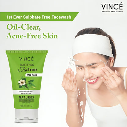 VINCE Naturex Tee Tree Face Wash - oraglowpk