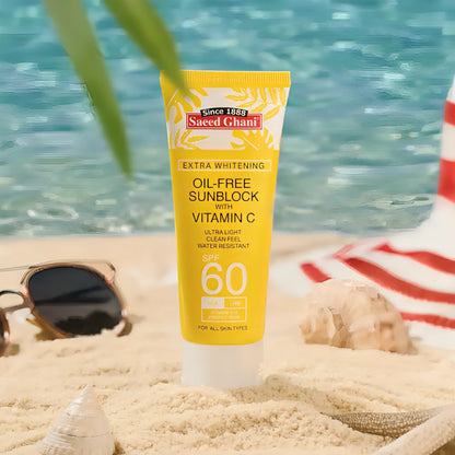 Sayeed Ghani Vitamin C Oil Free Sunblock - SPF 60 - oraglowpk