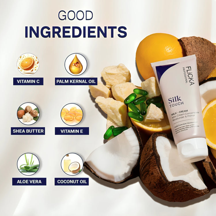 Flicka Silk Touch Milk Cream - Moisturizer & Primer