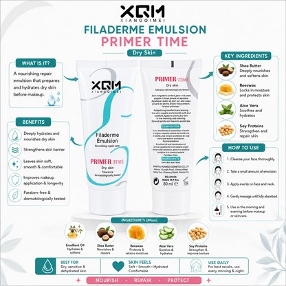 XQM Filaderme Emulsion Nourishing Repair Care Primer - oraglowpk