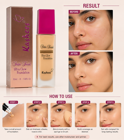Kashee's Finish Ultra Glow Foundation - 20ml