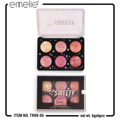 Emelie Hi Sweety 6 Color Blush Kit - oraglowpk