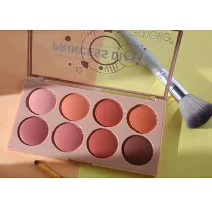 Emelie Matte Princess Diary 8 Color Makeup brushers - oraglowpk