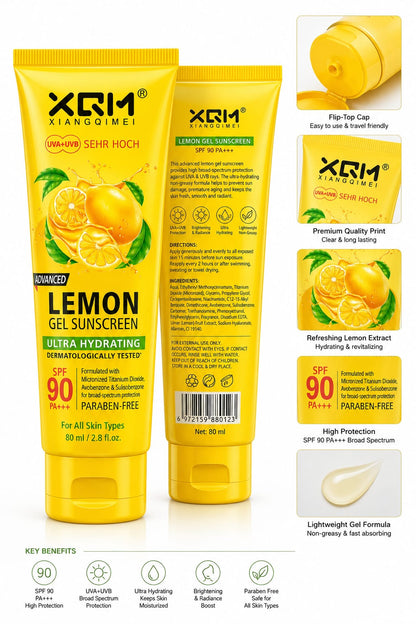 XQM Xiangqimei Lemon Gel sunscreen - oraglowpk