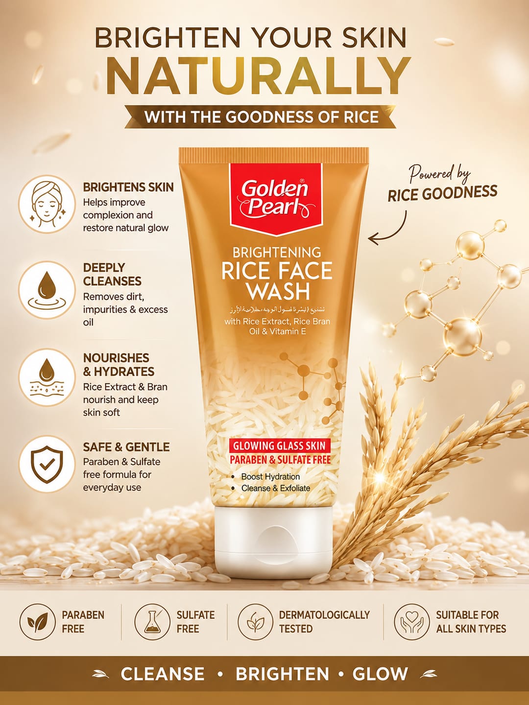 Rice Face Wash (Golden Pearl)
