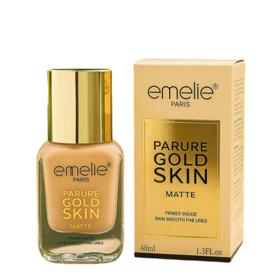 Emelie Paris Parure Gold Skin Matte Foundation - Primer Inside - 40ml - oraglowpk