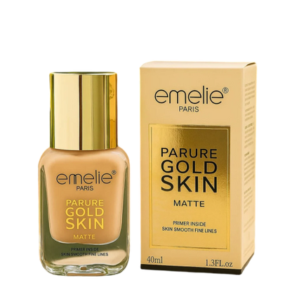 Emelie Paris Parure Gold Skin Matte Foundation - Primer Inside - 40ml - oraglowpk